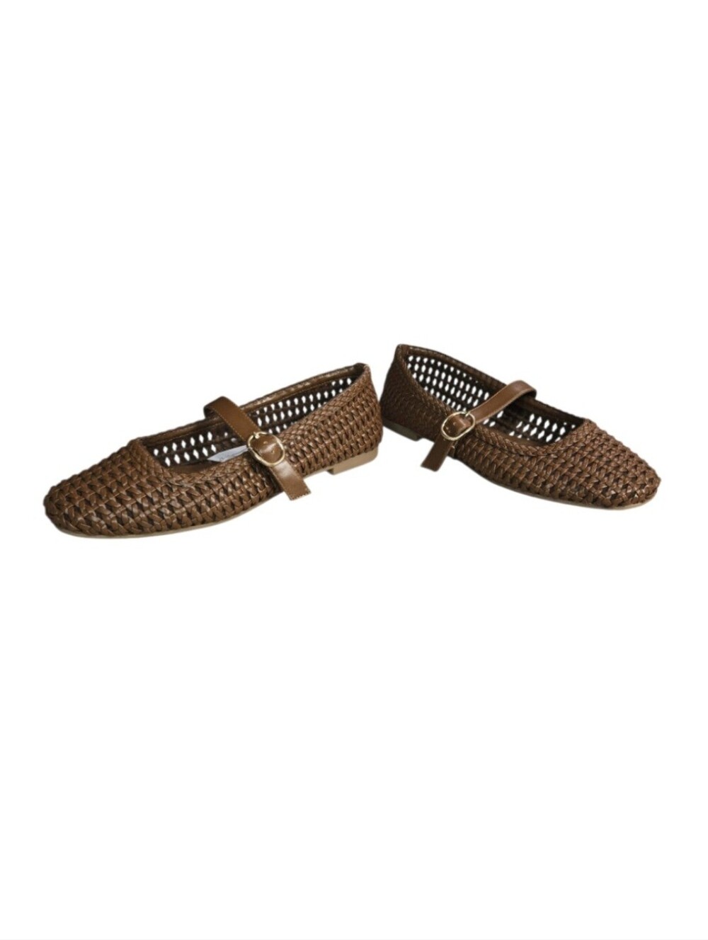 Time and Tru Women's Woven Ballet Flats in Brown, Size 9 Women's NWT!
